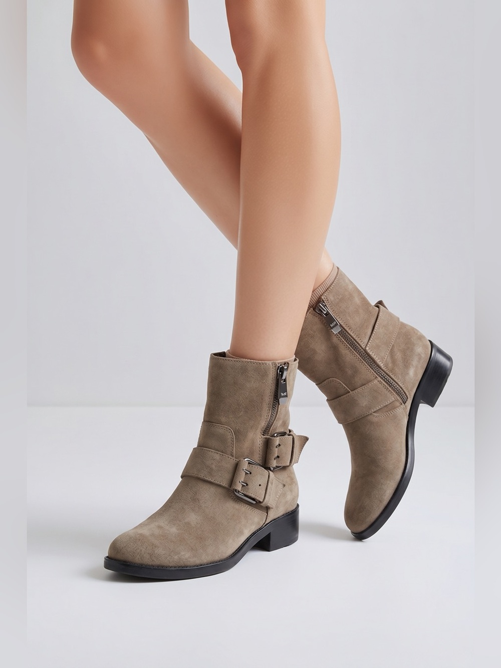 Marc Fisher Taupe Suede Ankle Boots. Sz 9